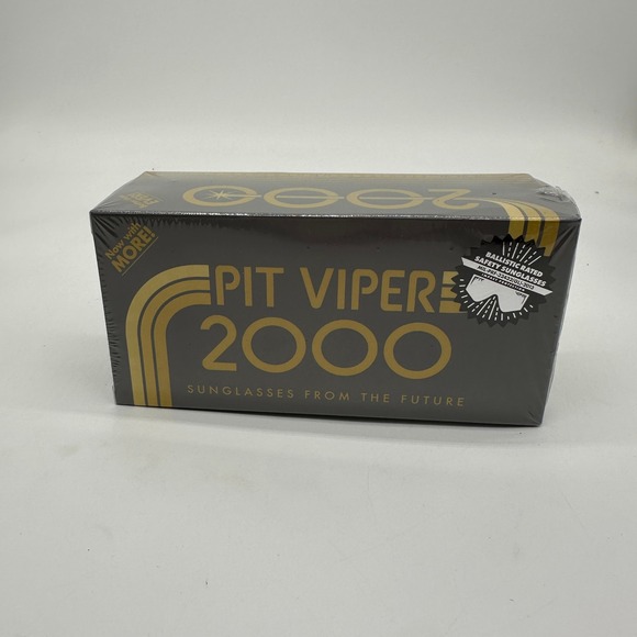 Pit Viper 2000 Sunglasses‎ The Crossfire Ballistic ANSI Z87+ Yellow Gold Lens